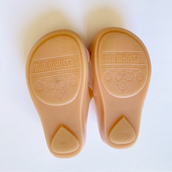 MINI MELISSA VIVIENNE WESTWOOD ANGLOMANIA pink heart wing jelly shoes - Picture 9 of 10